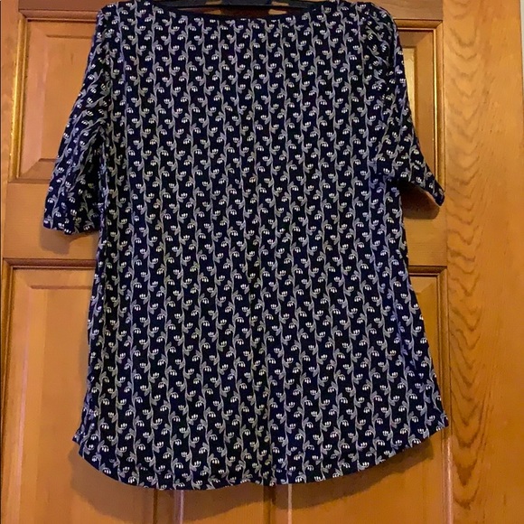 Loft Navy and White Soft Tee - Picture 3 of 3